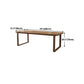 Mid-Century Modern Dining Table Pine Wood Table with Sled Base Clearhalo ' dining_table' 'Dining Tables & Seating' 'Dining Tables' 'furn' 'furn_dining_table' 'Furniture' 'furniture_dining_table' 'Kitchen & Dining Furniture' 'kitchen&dining_furn' 'kitchen' 'kitchen_dining_table' 4656122