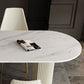 Traditional Luxury Dining Table White Sintered Stone Double Pedestal Table for Kitchen Clearhalo ' dining_table' 'Dining Tables & Seating' 'Dining Tables' 'furn' 'furn_dining_table' 'Furniture' 'furniture_dining_table' 'Kitchen & Dining Furniture' 'kitchen&dining_furn' 'kitchen' 'kitchen_dining_table' 4656143