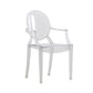Nordic Design Arm Open Back Stacking Dining Chairs Plastic Side Chair Clear 1 Piece Clearhalo ' kitchen&dining_furn' 'Dining Chairs' 'Dining Tables & Seating' 'dining_chair' 'furn' 'furn_dining_chair' 'Furniture' 'furniture_dining_chair' 'Kitchen & Dining Furniture' 'kitchen' 4656163