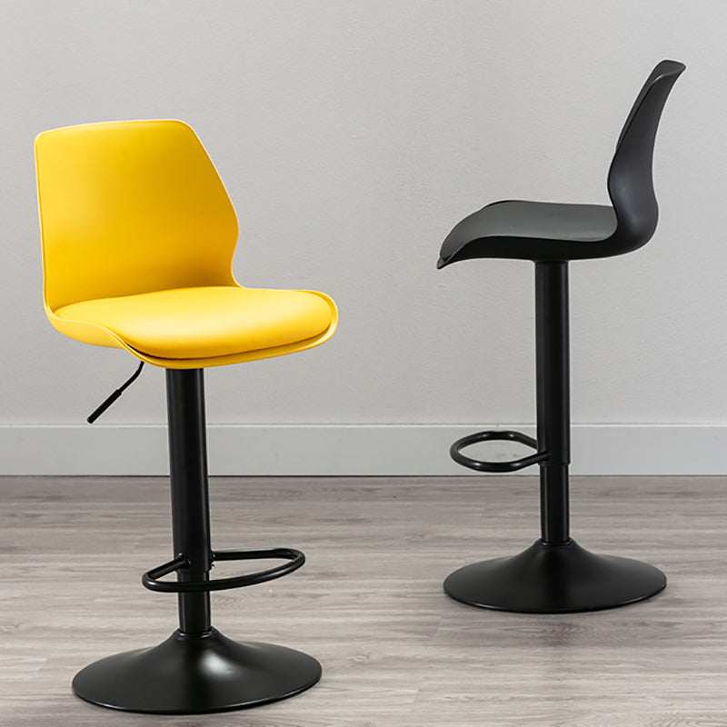 Height Adjustable Leather Barstool Industrial Counter Stool with Backrest Clearhalo 'Bar Furniture' 'Bar Stools' 'bar_stools' 'furn' 'furn_bar_stools' 'furniture_bar_stools' 'Kitchen & Dining Furniture' 'kitchen&dining_furn' 'kitchen' 'kitchen_furn' Furniture' 4656199