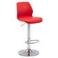 Height Adjustable Leather Barstool Industrial Counter Stool with Backrest Red Silver 1 Piece Clearhalo 'Bar Furniture' 'Bar Stools' 'bar_stools' 'furn' 'furn_bar_stools' 'furniture_bar_stools' 'Kitchen & Dining Furniture' 'kitchen&dining_furn' 'kitchen' 'kitchen_furn' Furniture' 4656202