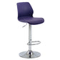 Height Adjustable Leather Barstool Industrial Counter Stool with Backrest Purple Silver 1 Piece Clearhalo 'Bar Furniture' 'Bar Stools' 'bar_stools' 'furn' 'furn_bar_stools' 'furniture_bar_stools' 'Kitchen & Dining Furniture' 'kitchen&dining_furn' 'kitchen' 'kitchen_furn' Furniture' 4656205