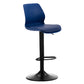 Height Adjustable Leather Barstool Industrial Counter Stool with Backrest Blue Black 1 Piece Clearhalo 'Bar Furniture' 'Bar Stools' 'bar_stools' 'furn' 'furn_bar_stools' 'furniture_bar_stools' 'Kitchen & Dining Furniture' 'kitchen&dining_furn' 'kitchen' 'kitchen_furn' Furniture' 4656214