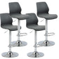 Height Adjustable Leather Barstool Industrial Counter Stool with Backrest Grey Silver 4 Piece Set Clearhalo 'Bar Furniture' 'Bar Stools' 'bar_stools' 'furn' 'furn_bar_stools' 'furniture_bar_stools' 'Kitchen & Dining Furniture' 'kitchen&dining_furn' 'kitchen' 'kitchen_furn' Furniture' 4656221