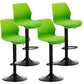 Height Adjustable Leather Barstool Industrial Counter Stool with Backrest Green Black 4 Piece Set Clearhalo 'Bar Furniture' 'Bar Stools' 'bar_stools' 'furn' 'furn_bar_stools' 'furniture_bar_stools' 'Kitchen & Dining Furniture' 'kitchen&dining_furn' 'kitchen' 'kitchen_furn' Furniture' 4656230