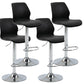 Height Adjustable Leather Barstool Industrial Counter Stool with Backrest Black Silver 4 Piece Set Clearhalo 'Bar Furniture' 'Bar Stools' 'bar_stools' 'furn' 'furn_bar_stools' 'furniture_bar_stools' 'Kitchen & Dining Furniture' 'kitchen&dining_furn' 'kitchen' 'kitchen_furn' Furniture' 4656236
