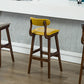 Scandinavia Style Bar-stool Wooden Legs Leather Seat for Kitchen Bar Clearhalo 'Bar Furniture' 'Bar Stools' 'bar_stools' 'furn' 'furn_bar_stools' 'furniture_bar_stools' 'Kitchen & Dining Furniture' 'kitchen&dining_furn' 'kitchen' 'kitchen_furn' Furniture' 4656250