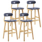 Scandinavia Style Bar-stool Wooden Legs Leather Seat for Kitchen Bar Light Blue 4 Piece Set Clearhalo 'Bar Furniture' 'Bar Stools' 'bar_stools' 'furn' 'furn_bar_stools' 'furniture_bar_stools' 'Kitchen & Dining Furniture' 'kitchen&dining_furn' 'kitchen' 'kitchen_furn' Furniture' 4656266