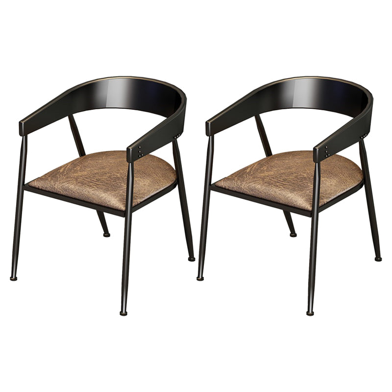 Industrial 1/2/5 Pieces Dining Room Set Solid Wood Top Dining Table Set 2 Black Chairs Clearhalo 'Dining Room Sets' 'Dining Tables & Seating' 'dining_room_set' 'furn' 'furn_dining_room_set' 'Furniture' 'furniture_dining_room_set' 'Kitchen & Dining Furniture' 'kitchen&dining_furn' 'kitchen' 4656274