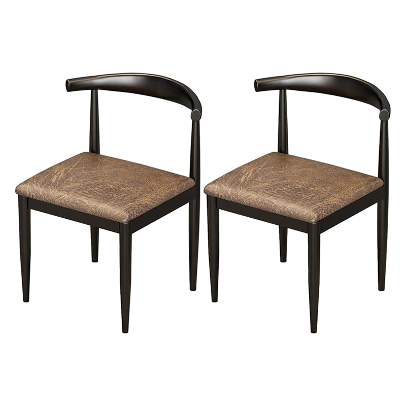 Industrial 1/2/5 Pieces Dining Room Set Solid Wood Top Dining Table Set 2 Brown Chairs Clearhalo 'Dining Room Sets' 'Dining Tables & Seating' 'dining_room_set' 'furn' 'furn_dining_room_set' 'Furniture' 'furniture_dining_room_set' 'Kitchen & Dining Furniture' 'kitchen&dining_furn' 'kitchen' 4656276