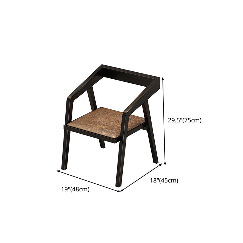 Industrial 1/2/5 Pieces Dining Room Set Solid Wood Top Dining Table Set Clearhalo 'Dining Room Sets' 'Dining Tables & Seating' 'dining_room_set' 'furn' 'furn_dining_room_set' 'Furniture' 'furniture_dining_room_set' 'Kitchen & Dining Furniture' 'kitchen&dining_furn' 'kitchen' 4656289