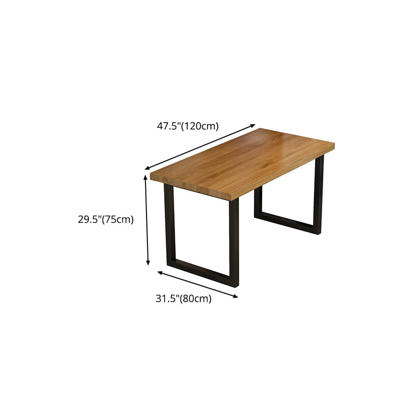 Industrial 1/2/5 Pieces Dining Room Set Solid Wood Top Dining Table Set Clearhalo 'Dining Room Sets' 'Dining Tables & Seating' 'dining_room_set' 'furn' 'furn_dining_room_set' 'Furniture' 'furniture_dining_room_set' 'Kitchen & Dining Furniture' 'kitchen&dining_furn' 'kitchen' 4656292