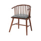Modern Rubberwood Windsor Back Arm Chair Matte Finish Upholstered Dining Chair Clearhalo ' kitchen&dining_furn' 'Dining Chairs' 'Dining Tables & Seating' 'dining_chair' 'Furniture' 'furniture_dining_chair' 'Kitchen & Dining Furniture' 'kitchen' 4656314