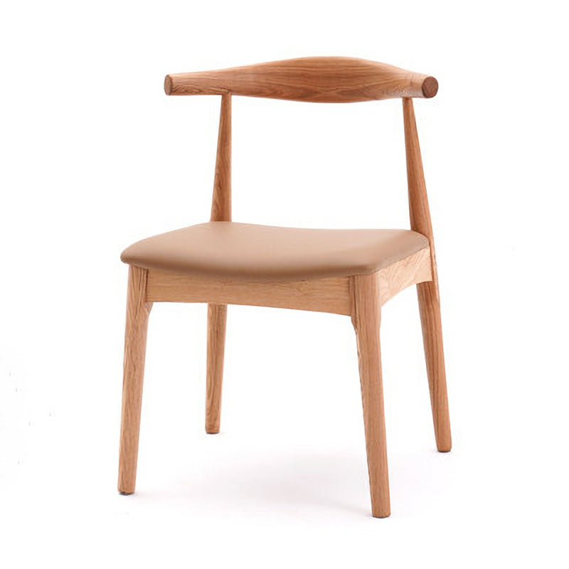 Industrial Wood Dining Side Chair Open Back Dining Chair for Restaurant Khaki 1 Piece Natural Wood Clearhalo ' kitchen&dining_furn' 'Dining Chairs' 'Dining Tables & Seating' 'dining_chair' 'furn' 'furn_dining_chair' 'Furniture' 'furniture_dining_chair' 'Kitchen & Dining Furniture' 'kitchen' 4656350