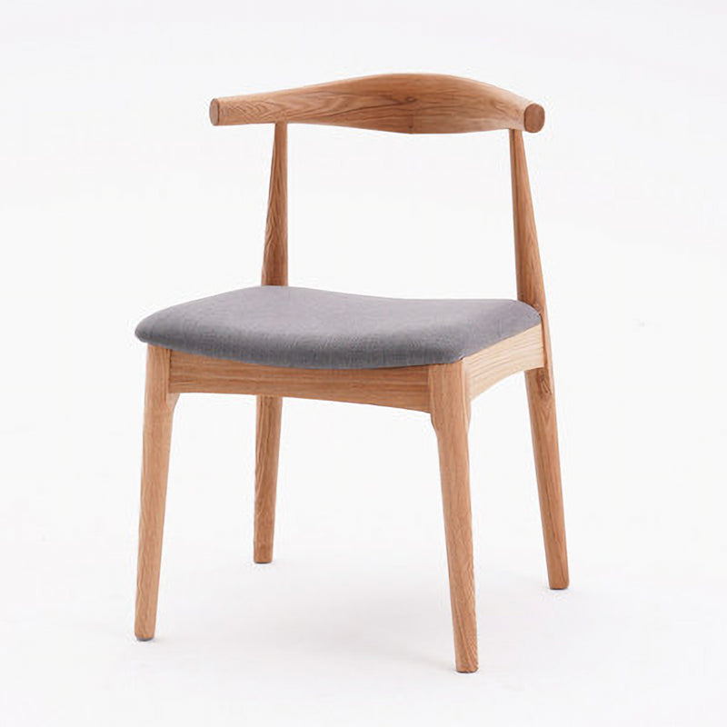 Industrial Wood Dining Side Chair Open Back Dining Chair for Restaurant Grey 1 Piece Natural Wood Clearhalo ' kitchen&dining_furn' 'Dining Chairs' 'Dining Tables & Seating' 'dining_chair' 'furn' 'furn_dining_chair' 'Furniture' 'furniture_dining_chair' 'Kitchen & Dining Furniture' 'kitchen' 4656356