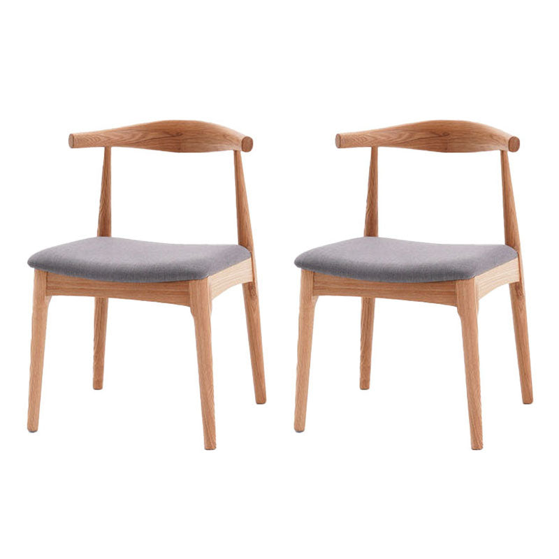 Industrial Wood Dining Side Chair Open Back Dining Chair for Restaurant Grey 2 Piece Set Natural Wood Clearhalo ' kitchen&dining_furn' 'Dining Chairs' 'Dining Tables & Seating' 'dining_chair' 'furn' 'furn_dining_chair' 'Furniture' 'furniture_dining_chair' 'Kitchen & Dining Furniture' 'kitchen' 4656358