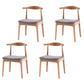 Industrial Wood Dining Side Chair Open Back Dining Chair for Restaurant Grey 4 Piece Set Natural Wood Clearhalo ' kitchen&dining_furn' 'Dining Chairs' 'Dining Tables & Seating' 'dining_chair' 'furn' 'furn_dining_chair' 'Furniture' 'furniture_dining_chair' 'Kitchen & Dining Furniture' 'kitchen' 4656360