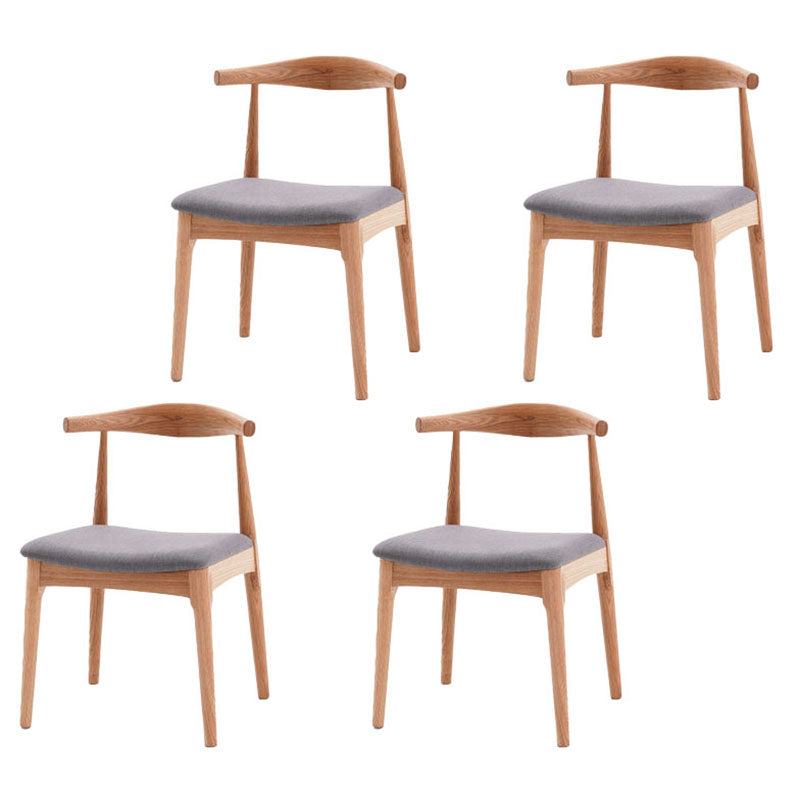 Industrial Wood Dining Side Chair Open Back Dining Chair for Restaurant Grey 4 Piece Set Natural Wood Clearhalo ' kitchen&dining_furn' 'Dining Chairs' 'Dining Tables & Seating' 'dining_chair' 'furn' 'furn_dining_chair' 'Furniture' 'furniture_dining_chair' 'Kitchen & Dining Furniture' 'kitchen' 4656360