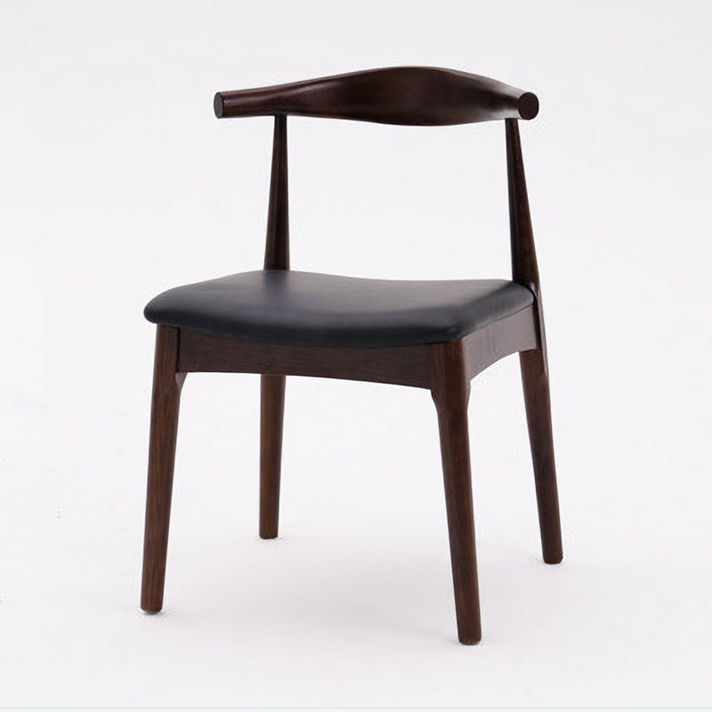 Industrial Wood Dining Side Chair Open Back Dining Chair for Restaurant Black 1 Piece Walnut Clearhalo ' kitchen&dining_furn' 'Dining Chairs' 'Dining Tables & Seating' 'dining_chair' 'furn' 'furn_dining_chair' 'Furniture' 'furniture_dining_chair' 'Kitchen & Dining Furniture' 'kitchen' 4656361