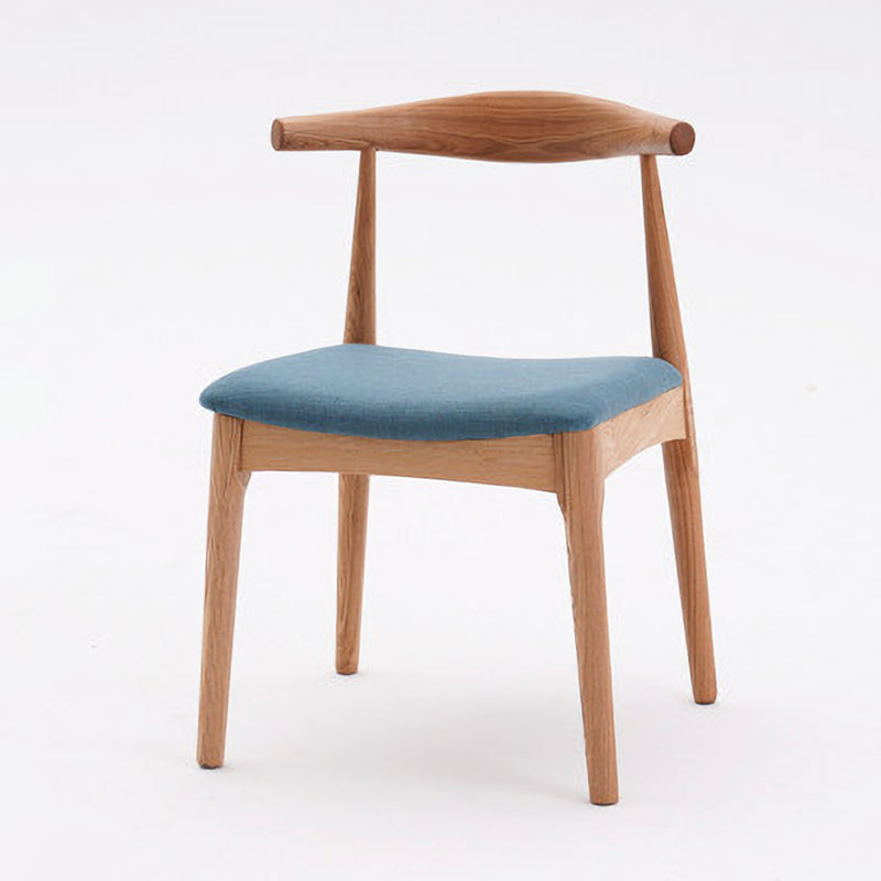 Industrial Wood Dining Side Chair Open Back Dining Chair for Restaurant Blue 1 Piece Natural Wood Clearhalo ' kitchen&dining_furn' 'Dining Chairs' 'Dining Tables & Seating' 'dining_chair' 'furn' 'furn_dining_chair' 'Furniture' 'furniture_dining_chair' 'Kitchen & Dining Furniture' 'kitchen' 4656379