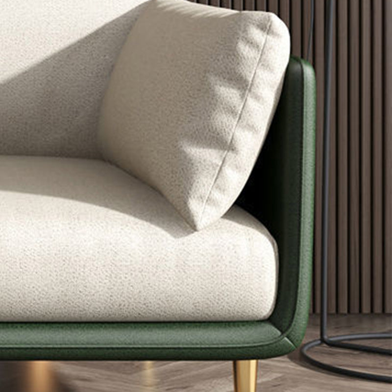 Modern Style Square Armrest Latex/sponge Seat Padding Imitation Leather Sofa Clearhalo 'furn' 'furn_sofas' 'Furniture' 'furniture_sofas' 'kitchen' 'kitchen_sofas' 'Living Room Furniture' 'Sofa' 'sofas' 4657336