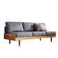 Contemporary Slipcovered Faux Leather Sofa Armless Sofa with Loose Back 59"L x 31.5"W x 31.5"H Grey Clearhalo 'furn' 'furn_sofas' 'Furniture' 'furniture_sofas' 'kitchen' 'kitchen_sofas' 'Living Room Furniture' 'Sofa' 'sofas' 4657344