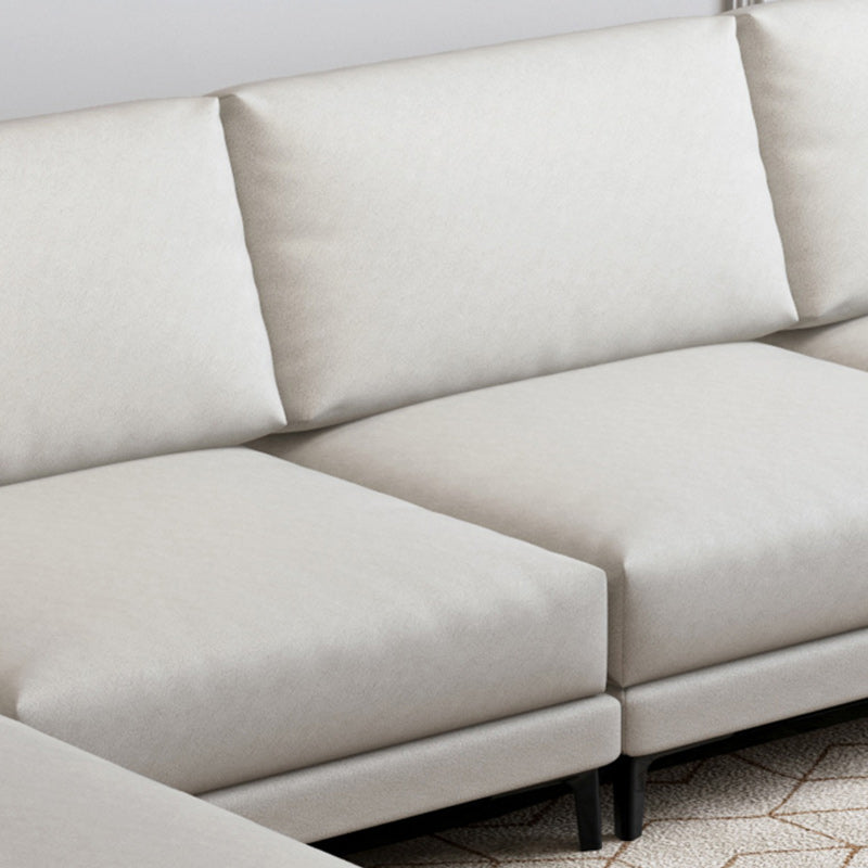 Loose Back Faux Leather Square Arm Sofa with Waterproof and Stain Resistant Clearhalo 'furn' 'furn_sofas' 'Furniture' 'furniture_sofas' 'kitchen' 'kitchen_sofas' 'Living Room Furniture' 'Sofa' 'sofas' 4657378