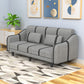 Modern Convertible Sofa Fabric Single Cushion Seat Sofa for Living Room Grey Clearhalo 'Furniture' 'furniture_sofas' 'kitchen' 'kitchen_sofas' 'Living Room Furniture' 'Sofa' 'sofas' 4657440