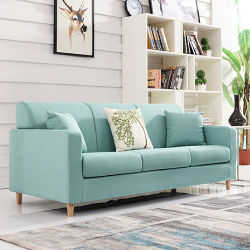 Hair Pin Legs sofa 3 Seater Sofa Chaise for Home Living Room Mint Green Latex Clearhalo 'furn' 'furn_sofas' 'Furniture' 'furniture_sofas' 'kitchen' 'kitchen_sofas' 'Living Room Furniture' 'Sofa' 'sofas' 4657460