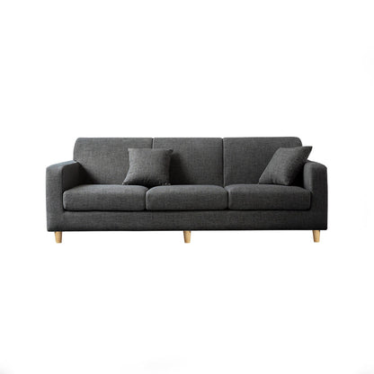 Hair Pin Legs sofa 3 Seater Sofa Chaise for Home Living Room Dark Gray Clearhalo 'furn' 'furn_sofas' 'Furniture' 'furniture_sofas' 'kitchen' 'kitchen_sofas' 'Living Room Furniture' 'Sofa' 'sofas' 4657463