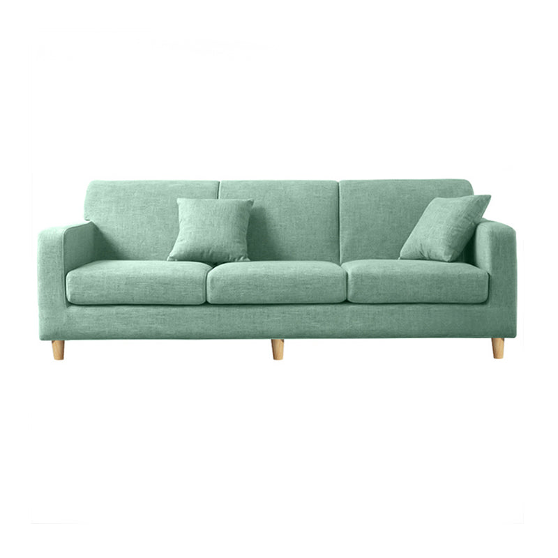 Hair Pin Legs sofa 3 Seater Sofa Chaise for Home Living Room Mint Green Sponge Clearhalo 'furn' 'furn_sofas' 'Furniture' 'furniture_sofas' 'kitchen' 'kitchen_sofas' 'Living Room Furniture' 'Sofa' 'sofas' 4657465