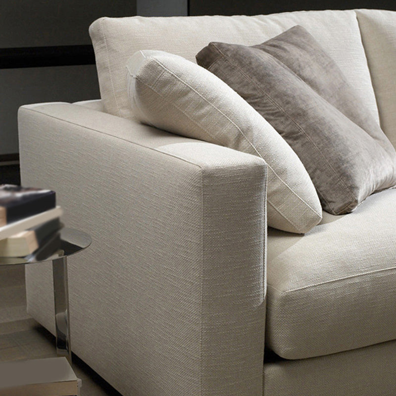 Modern Style Pillow Armrest Latex Seat Filled with Cotton & Imitation Leather Sofa Clearhalo 'furn' 'furn_sofas' 'Furniture' 'furniture_sofas' 'kitchen' 'kitchen_sofas' 'Living Room Furniture' 'Sofa' 'sofas' 4657498