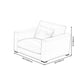 Modern Style Pillow Armrest Latex Seat Filled with Cotton & Imitation Leather Sofa Clearhalo 'furn' 'furn_sofas' 'Furniture' 'furniture_sofas' 'kitchen' 'kitchen_sofas' 'Living Room Furniture' 'Sofa' 'sofas' 4657504