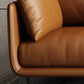 Pillow Armrest Latex Seat Imitation Leather & Leather Upholstered Rectangular Sofa Clearhalo 'furn' 'furn_sofas' 'Furniture' 'furniture_sofas' 'kitchen' 'kitchen_sofas' 'Living Room Furniture' 'Sofa' 'sofas' 4657529