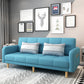Modern Square Arm Sofa Convertible Wood Legs Biscuit Back Sofa Lake Blue Clearhalo 'Furniture' 'furniture_sofas' 'kitchen' 'kitchen_sofas' 'Living Room Furniture' 'Sofa' 'sofas' 4657587