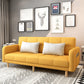 Modern Square Arm Sofa Convertible Wood Legs Biscuit Back Sofa Yellow Clearhalo 'Furniture' 'furniture_sofas' 'kitchen' 'kitchen_sofas' 'Living Room Furniture' 'Sofa' 'sofas' 4657592
