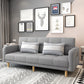 Modern Square Arm Sofa Convertible Wood Legs Biscuit Back Sofa Light Gray Clearhalo 'Furniture' 'furniture_sofas' 'kitchen' 'kitchen_sofas' 'Living Room Furniture' 'Sofa' 'sofas' 4657598