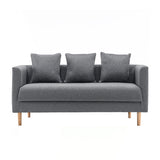 Sofa with 3 Pillows 3 Seater Polish Finish Seating for Bonus Room Clearhalo 'Furniture' 'furniture_sofas' 'kitchen' 'kitchen_sofas' 'Living Room Furniture' 'Sofa' 'sofas' 4657609