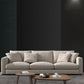 Sponge/latex Seat Filling Imitation Leather & Cotton & Linen Upholstered Rectangular Sofa Clearhalo 'furn' 'furn_sofas' 'Furniture' 'furniture_sofas' 'kitchen' 'kitchen_sofas' 'Living Room Furniture' 'Sofa' 'sofas' 4657620