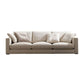 Sponge/latex Seat Filling Imitation Leather & Cotton & Linen Upholstered Rectangular Sofa Clearhalo 'furn' 'furn_sofas' 'Furniture' 'furniture_sofas' 'kitchen' 'kitchen_sofas' 'Living Room Furniture' 'Sofa' 'sofas' 4657624