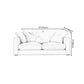 Sponge/latex Seat Filling Imitation Leather & Cotton & Linen Upholstered Rectangular Sofa Clearhalo 'furn' 'furn_sofas' 'Furniture' 'furniture_sofas' 'kitchen' 'kitchen_sofas' 'Living Room Furniture' 'Sofa' 'sofas' 4657629