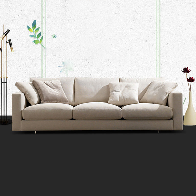 Rectangular Sofa with Pillow Back and Feather/sponge/latex Cushion Filled with Pine Frame 83"L x 39"W x 29.5"H Down Clearhalo 'furn' 'furn_sofas' 'Furniture' 'furniture_sofas' 'kitchen' 'kitchen_sofas' 'Living Room Furniture' 'Sofa' 'sofas' 4657646