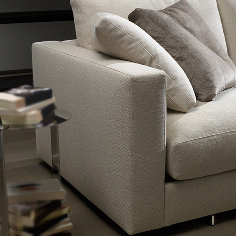 Rectangular Sofa with Pillow Back and Feather/sponge/latex Cushion Filled with Pine Frame Clearhalo 'furn' 'furn_sofas' 'Furniture' 'furniture_sofas' 'kitchen' 'kitchen_sofas' 'Living Room Furniture' 'Sofa' 'sofas' 4657650