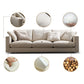 Rectangular Sofa with Pillow Back and Feather/sponge/latex Cushion Filled with Pine Frame Clearhalo 'furn' 'furn_sofas' 'Furniture' 'furniture_sofas' 'kitchen' 'kitchen_sofas' 'Living Room Furniture' 'Sofa' 'sofas' 4657653