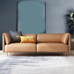 Pillow Top Arm Sofa Modernism Faux Leather 28.35-In High Sofa 96.5"L x 33.5"W x 28"H Brown Clearhalo 'furn' 'furn_sofas' 'Furniture' 'furniture_sofas' 'kitchen' 'kitchen_sofas' 'Living Room Furniture' 'Sofa' 'sofas' 4657664