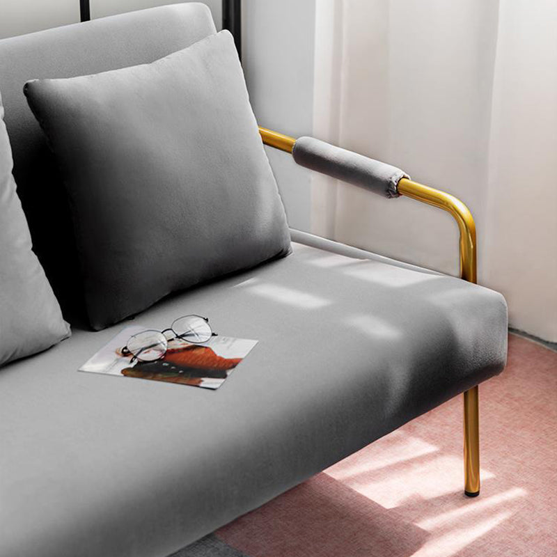 Modern Macaroon Velvet Sofa Tuxedo Arm Standard Tight Back Sofa Clearhalo 'furn' 'furn_sofas' 'Furniture' 'furniture_sofas' 'kitchen' 'kitchen_sofas' 'Living Room Furniture' 'Sofa' 'sofas' 4657721