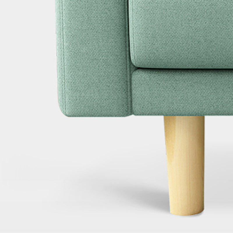 Biscuit Back Square Arm Modern Sleeper with Foldable Convertible Sleeper Clearhalo 'furn' 'furn_sofas' 'Furniture' 'furniture_sofas' 'kitchen' 'kitchen_sofas' 'Living Room Furniture' 'Sofa' 'sofas' 4657742