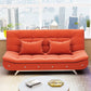 Contemporary Tight Back Sofa 35.43"High Armless Sofa for Apartment Orange Red Clearhalo 'furn' 'furn_sofas' 'Furniture' 'furniture_sofas' 'kitchen' 'kitchen_sofas' 'Living Room Furniture' 'Sofa' 'sofas' 4657756