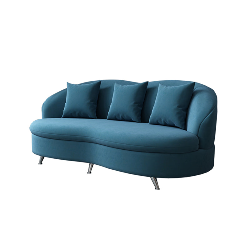 3 Seater Tuxedo Arm Loveseat Standard Tight Back Settee Loveseat Clearhalo 'furn' 'furn_sofas' 'Furniture' 'furniture_sofas' 'kitchen' 'kitchen_sofas' 'Living Room Furniture' 'Sofa' 'sofas' 4657793
