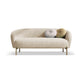 Mid-Century Modern Tight Back Sofa Curved 30.71" D X 29.92" H Loveseat Off-White Clearhalo 'furn' 'furn_sofas' 'Furniture' 'furniture_sofas' 'kitchen' 'kitchen_sofas' 'Living Room Furniture' 'Sofa' 'sofas' 4657809